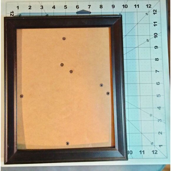 Black Wooden Picture Frame 9x11 Easel Back Wall Mount Minimalist Office Document - Picture 2 of 6